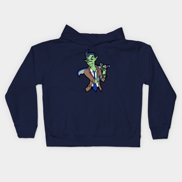 Swordsperson Kids Hoodie by Durvin